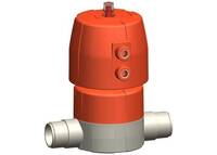 PROGEF Standard Membránový ventil DIASTAR Ten DESET FC (bez vzduchu zavřeno) s polyfůzní do tvarovky metrické