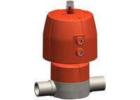 PROGEF Standard Membránový ventil DIASTAR Ten DESET Plus FC (bez vzduchu zavřeno) s natupo vložnými díly SDR11 metrické