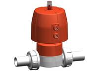 SYGEF Standard Membránový ventil DIASTAR Ten DESET Plus FC (bez vzduchu zavřeno) šroubení s natupo vložnými díly, metrické