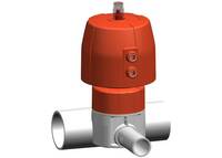 SYGEF Plus Membránový ventil DIASTAR Ten DESET Plus FC (bez vzduchu zavřeno) s natupo vložnými díly, metrické