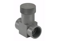 Škrtící ventil typ v251 PVC-U s metrickými vložnými díly pro lepení