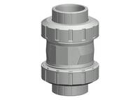 Zpětný ventil typ 562 PVC-C s metrickými vložnými díly pro lepení