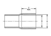 Schedule 40 Trubka PVC|Rozšířená trubka - 20 ft Délka