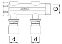 ALUPEX Kované rozdělovače bez ventilů