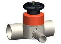 PROGEF Standard Membránový ventil typ 519 s natupo vložnými díly metrické