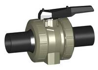 ecoFIT Kulový ventil typ 546 Pro vložný díl natupo dlouhý PE100 SDR17,6 metrický