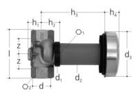 JRG LegioStop skrytý přímý sedlový ventil, PN 16